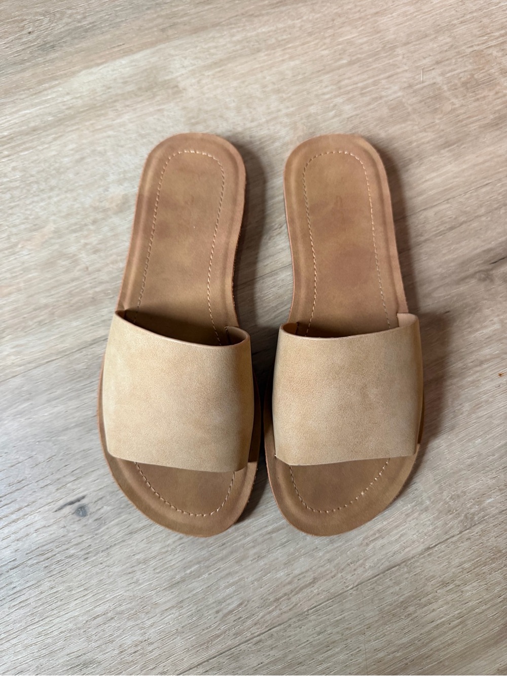 Soda Women's Slide Sandals in Light Tan